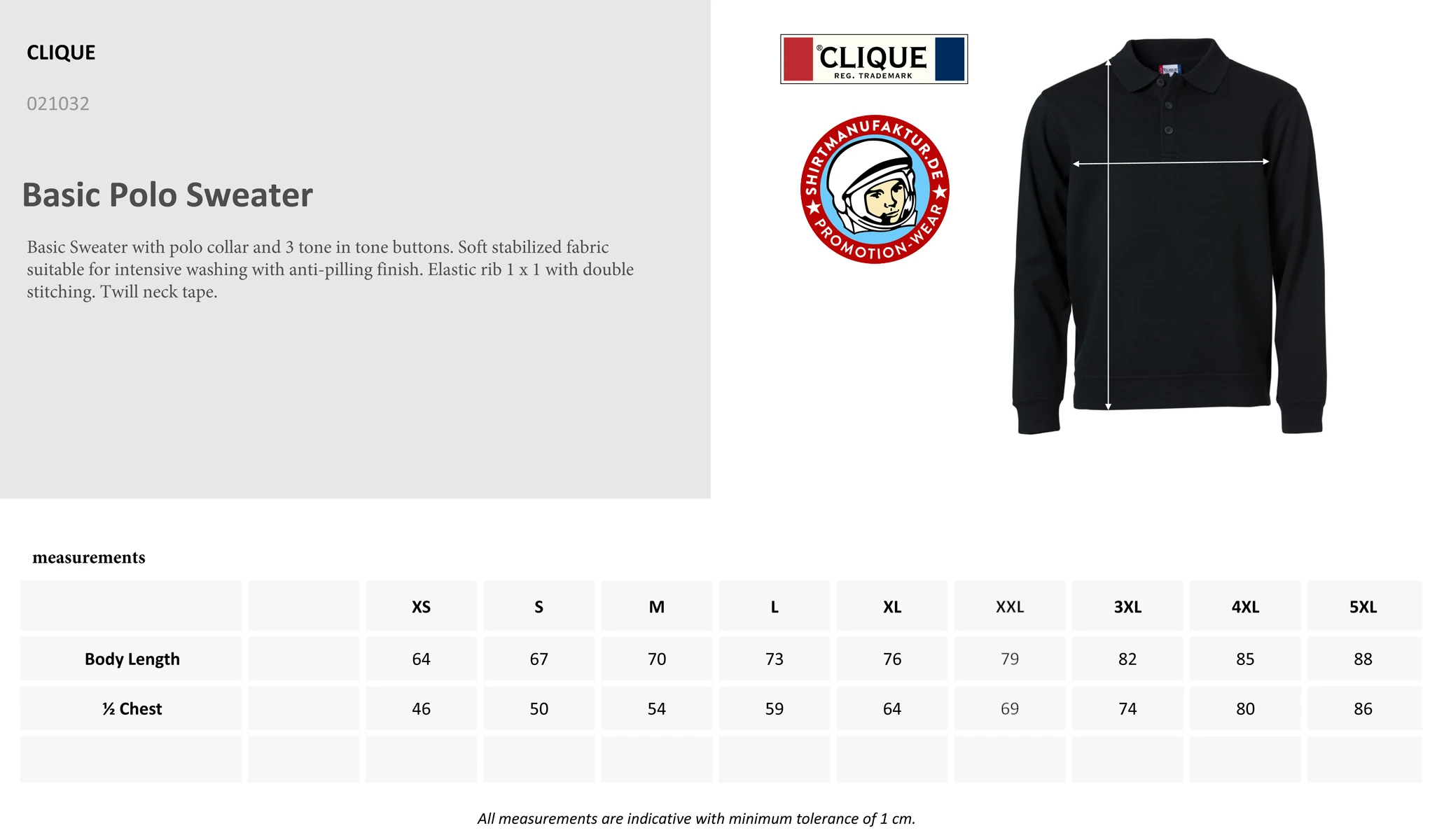 Clique Basic Polo Sweater Clique Basic Polo Sweater