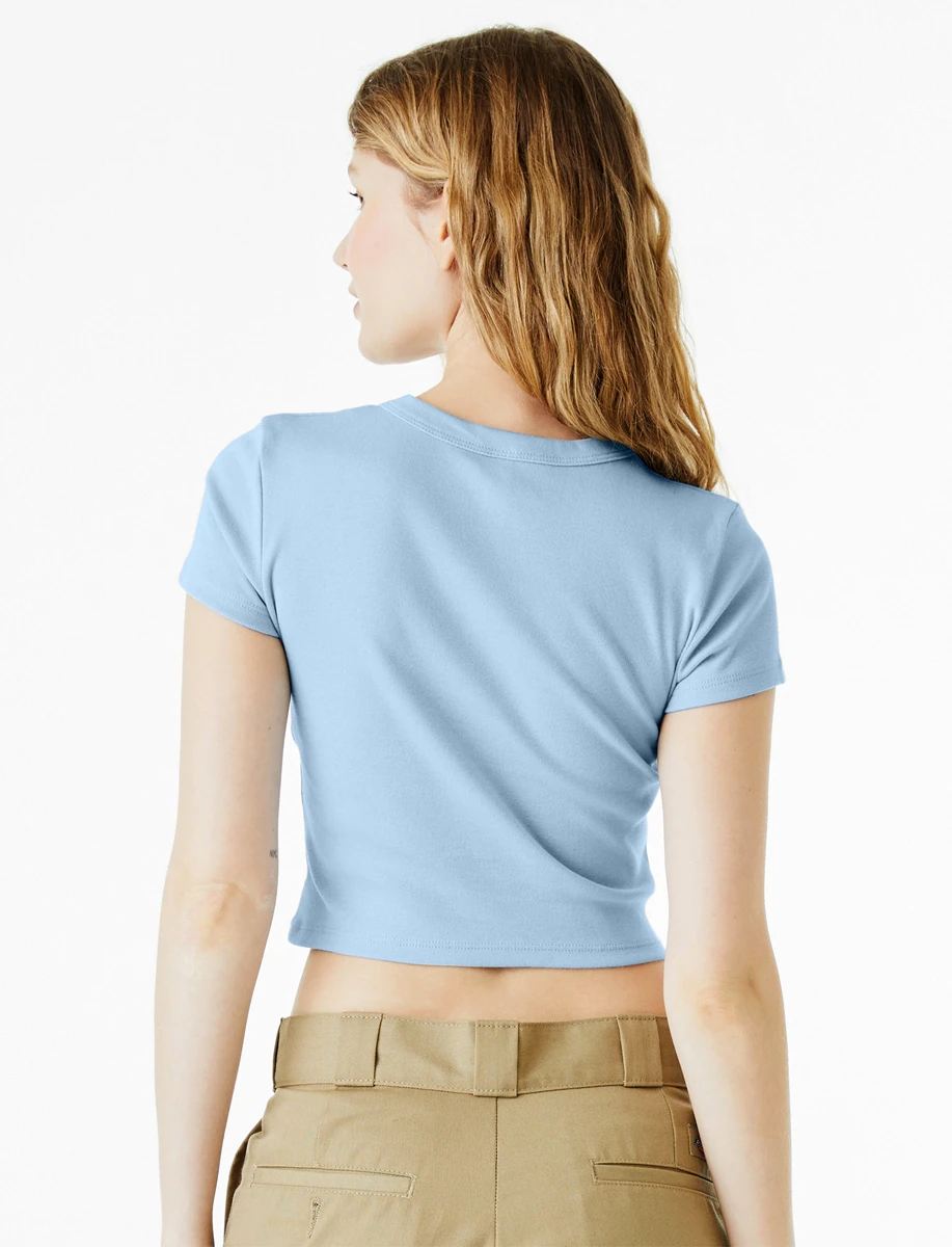 Bella Womens Micro Rib Baby Tee