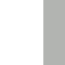 white / heather grey melange
