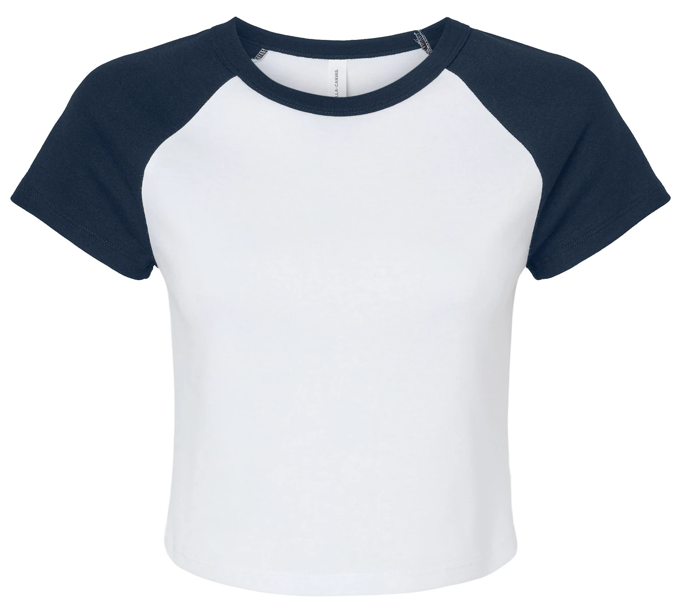Bella Womens Micro Rib Raglan Baby Tee