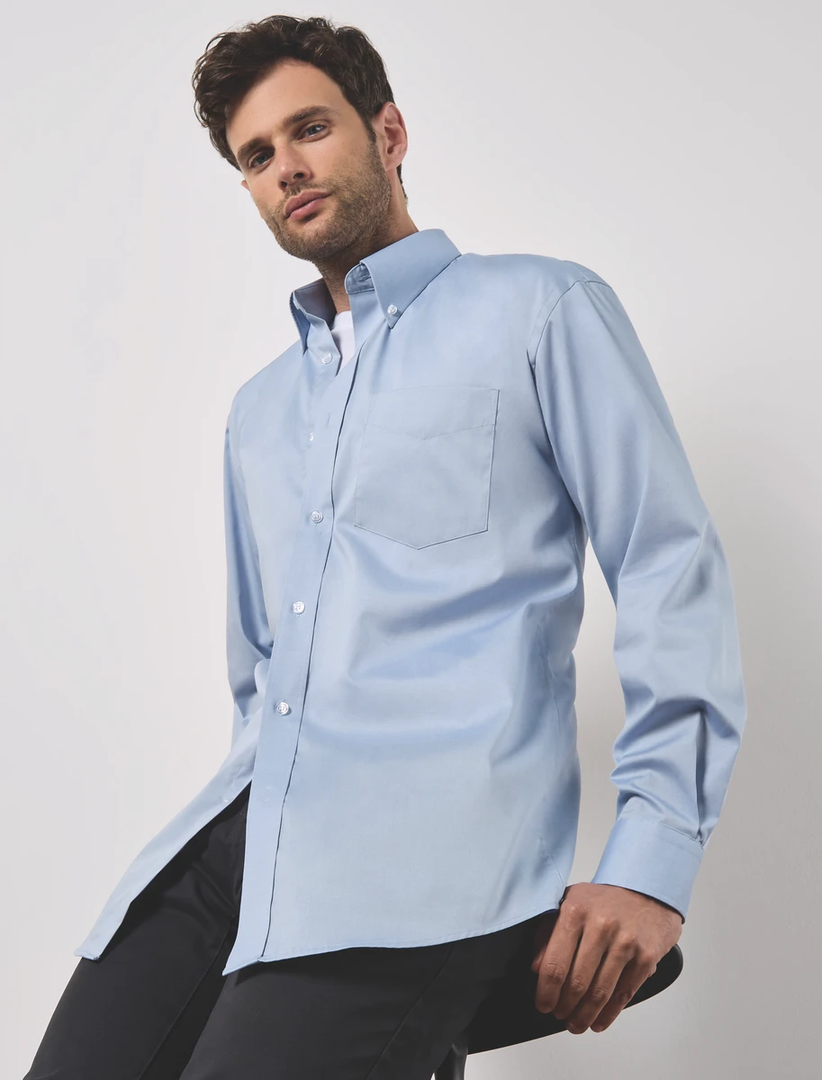 Kustom Kit Premium Oxford Shirt Longsleeve
