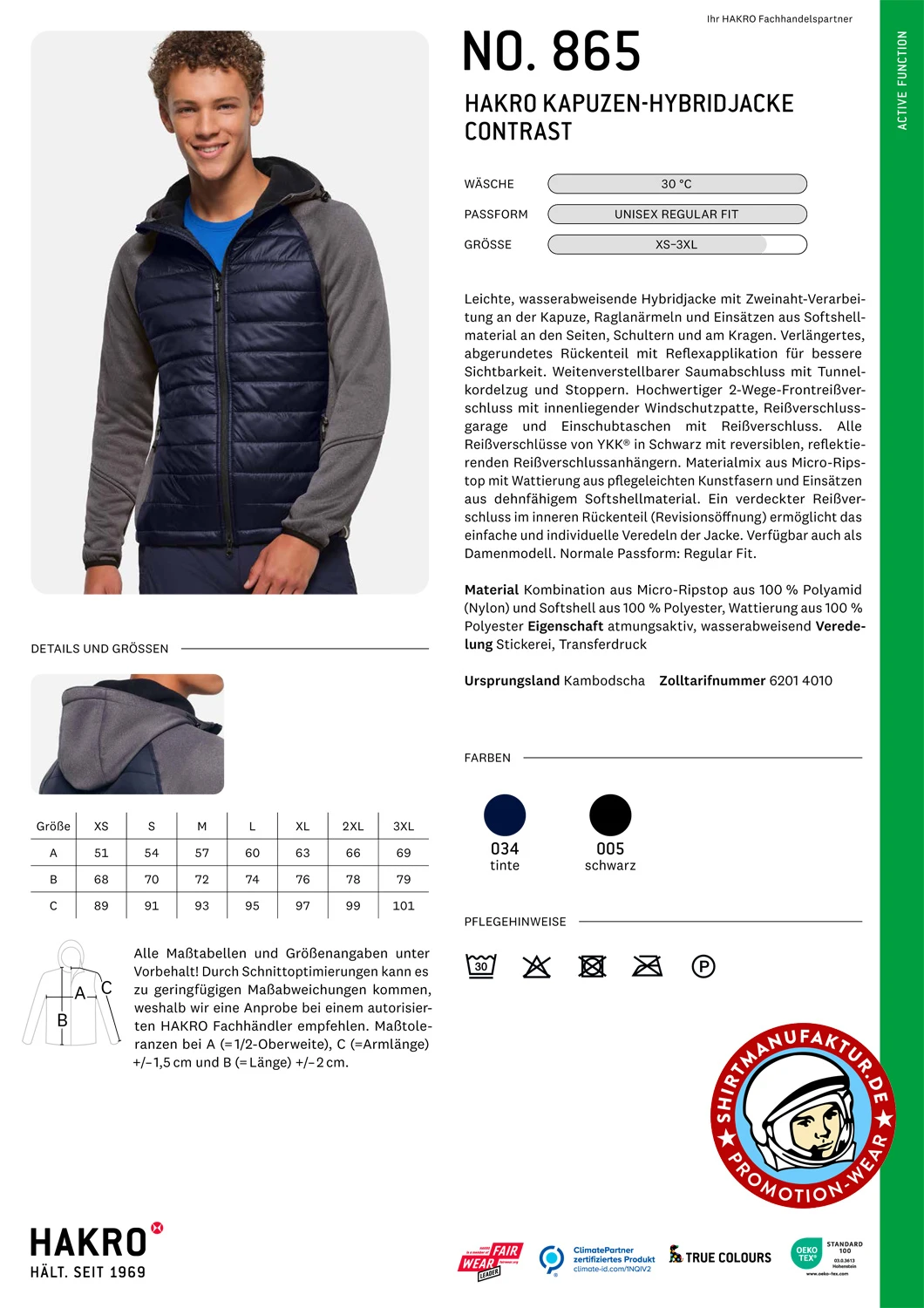 Hakro Hybrid Jacket Contrast