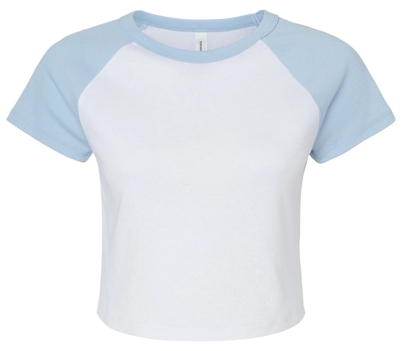 Bella Womens Micro Rib Raglan Baby Tee