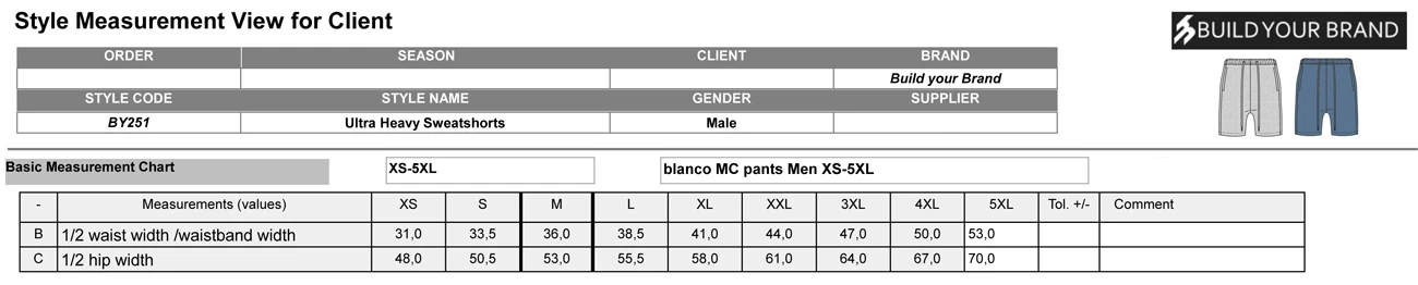 Build Your Brand Ultra Heavy Sweatshorts