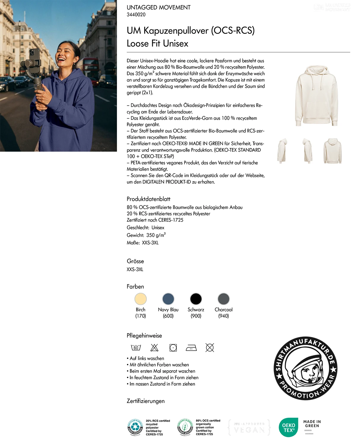 Untagged Movement Hoodie Loose Fit