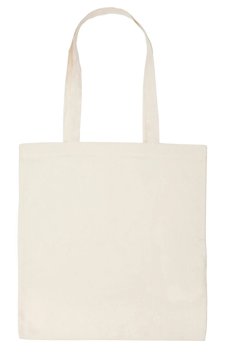 Neutral Tiger Cotton Shopping Bag With Long Handles