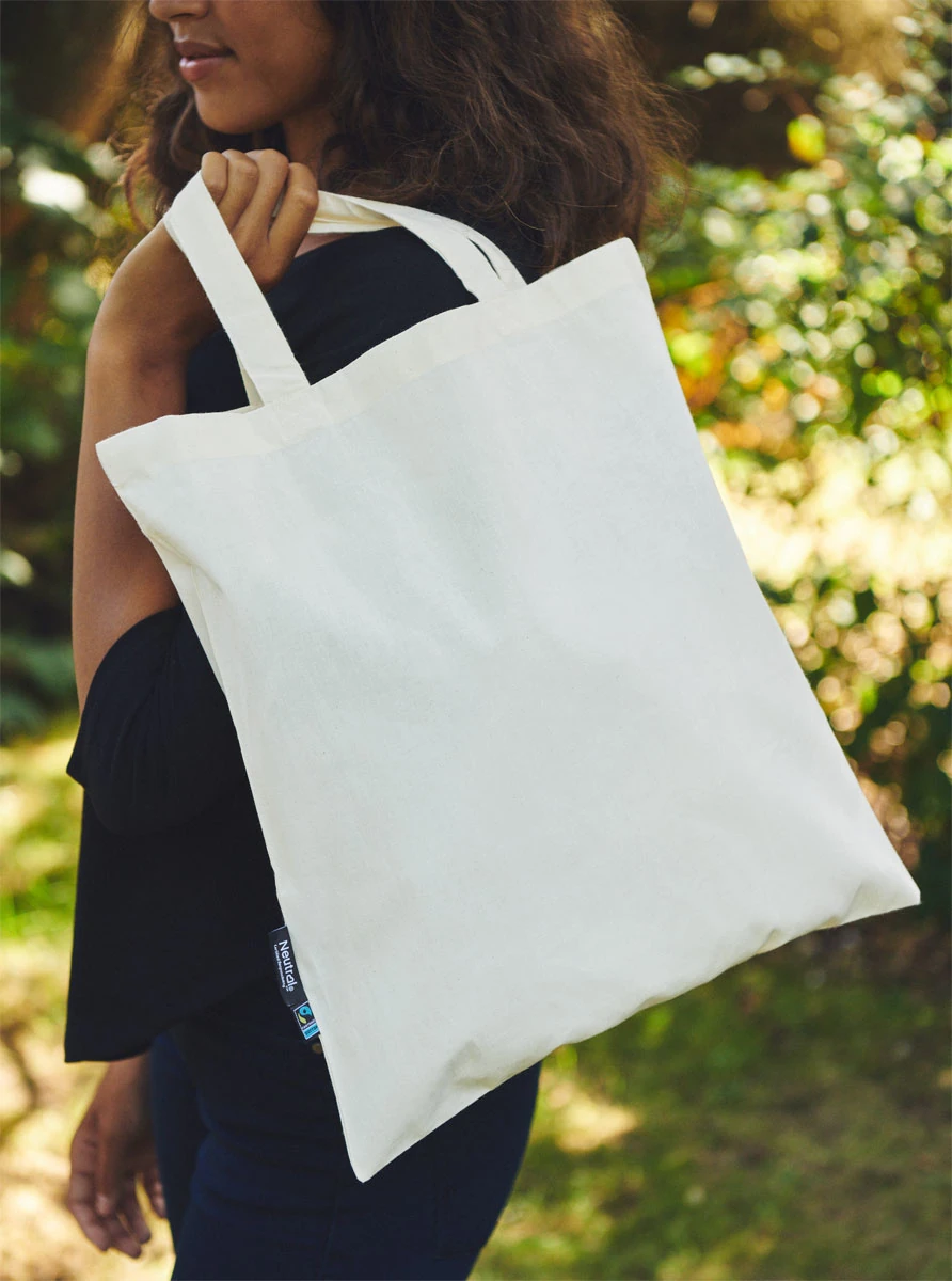 Neutral Shopping Bag Short Handles