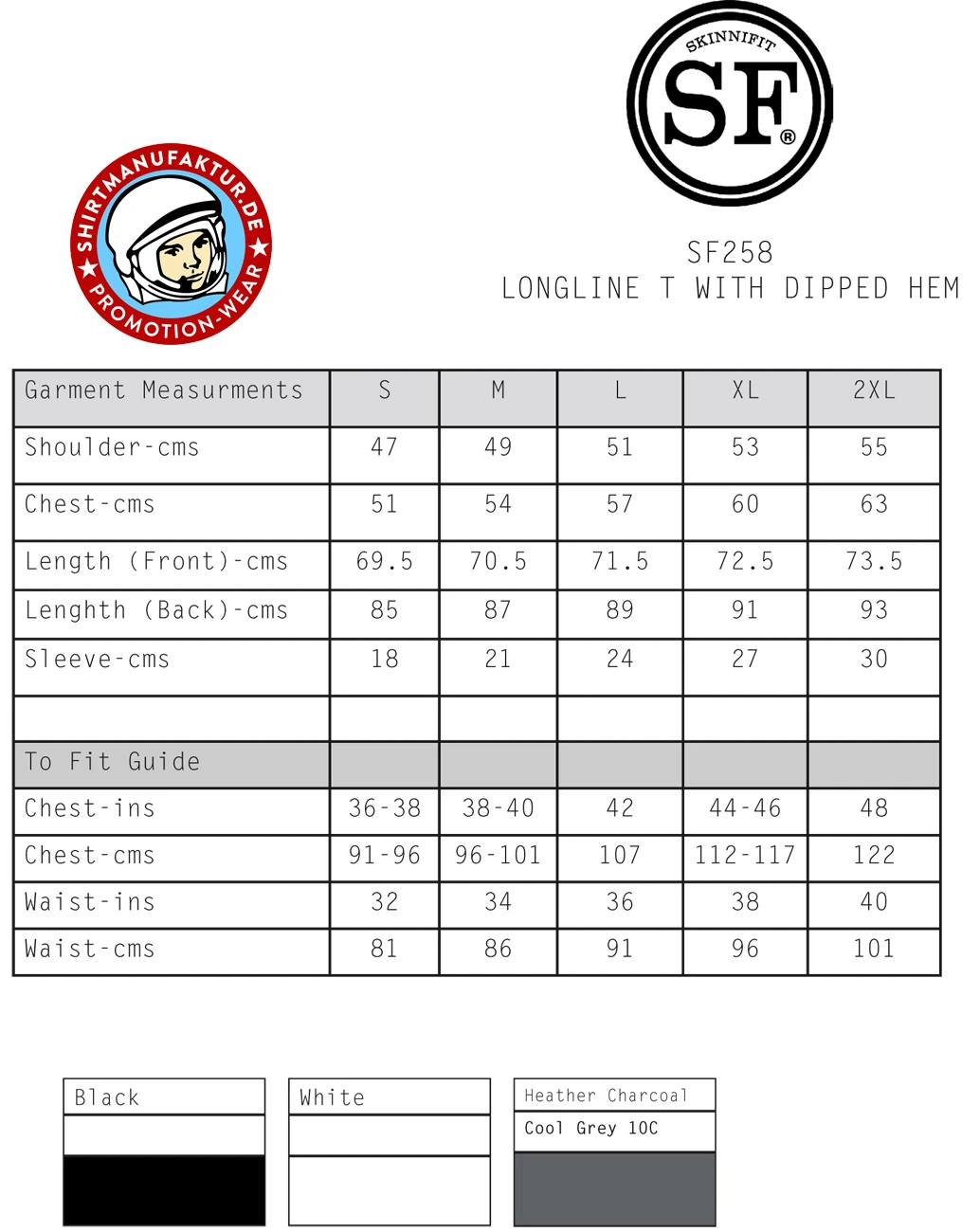 SkinniFit Longline T-Shirt with Dipped Hem