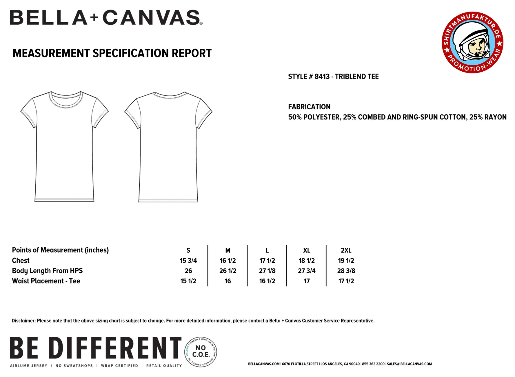 Bella Womens Triblend T-Shirt