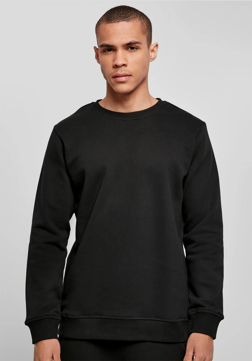Build Your Brand, Organic Basic Sweatshirt BY173, black