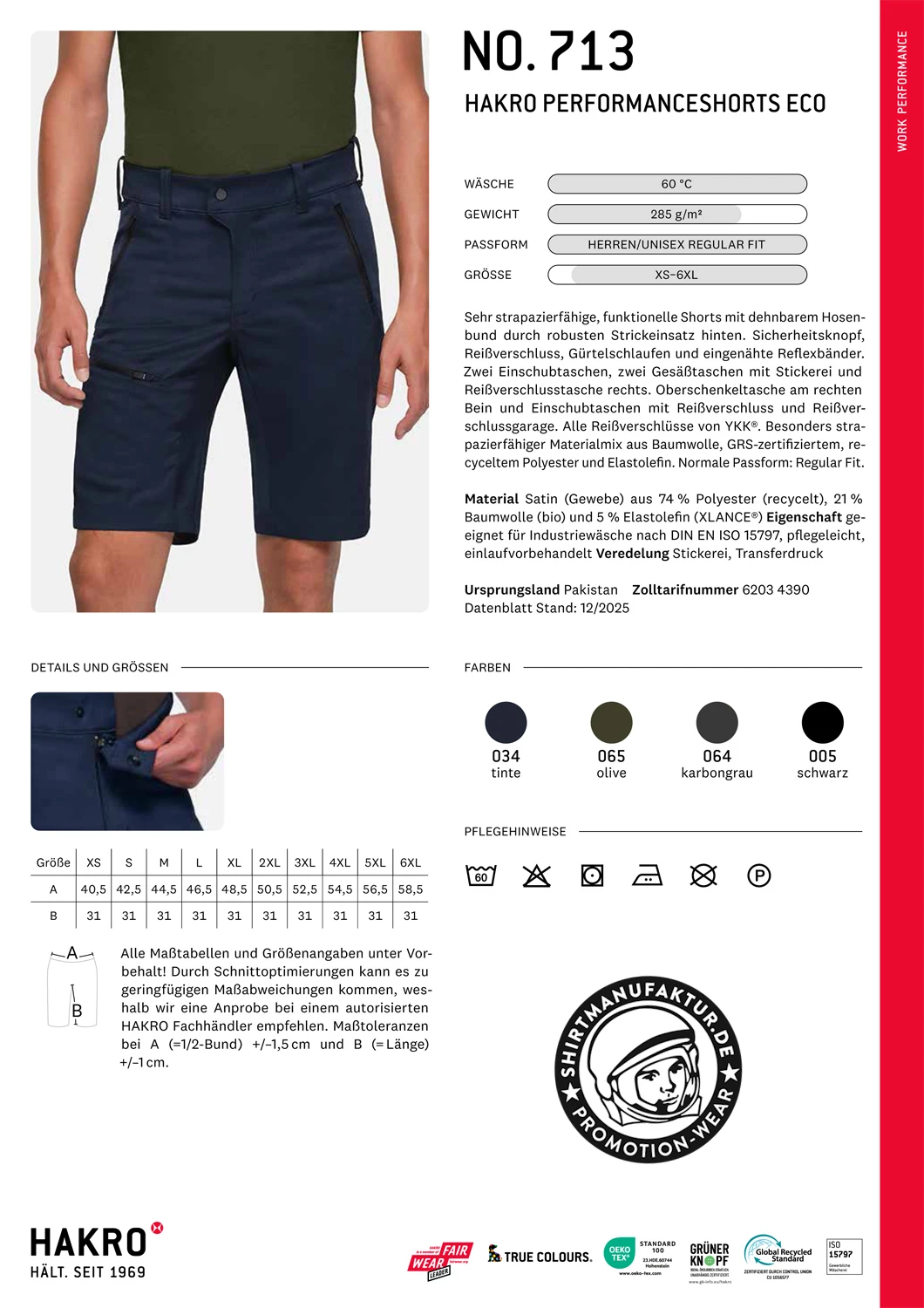 Hakro Performance Shorts Eco