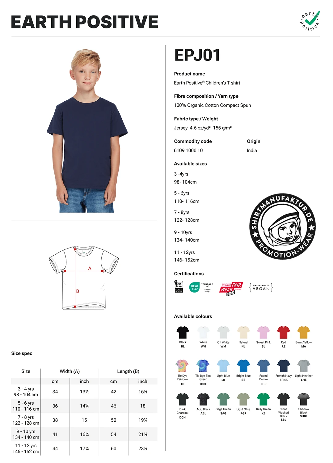 Earth Positive Childrens T-Shirt