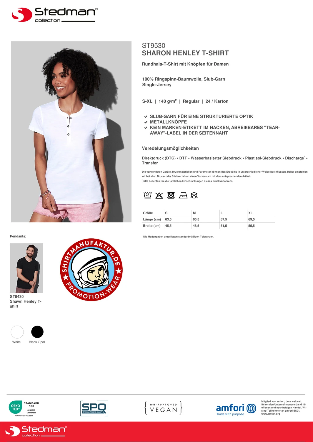 Stedman Women Sharon Henley T-Shirt