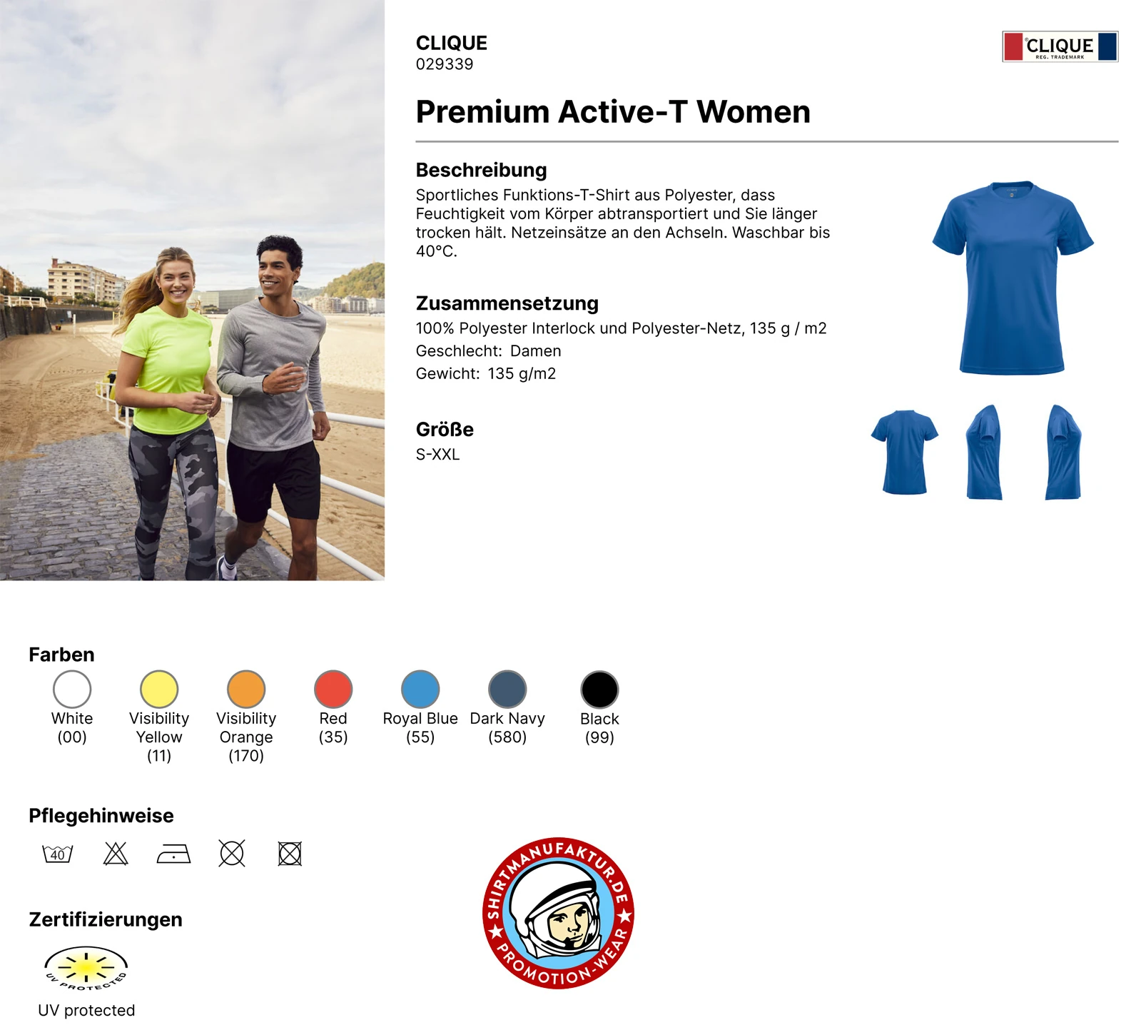 Clique Womens Premium Active-T
