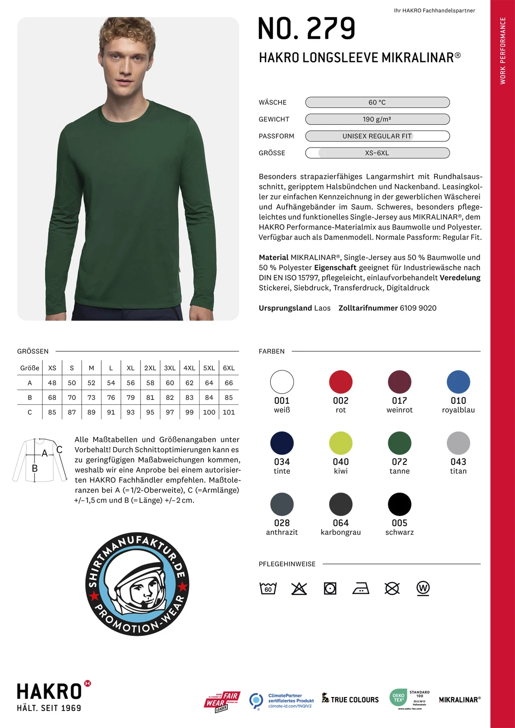 Hakro Longsleeve Mikralinar