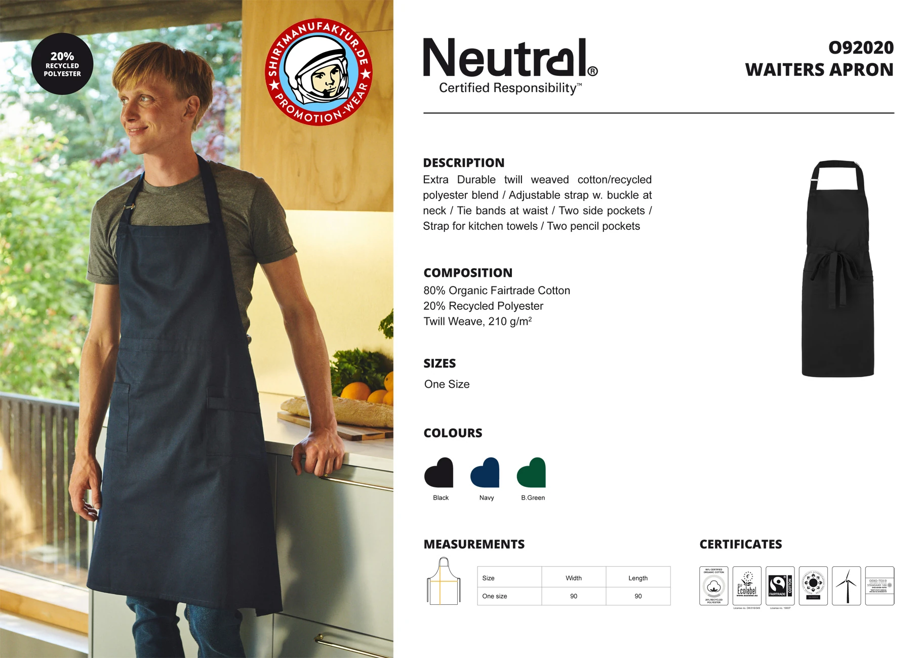 Neutral Waiters Apron