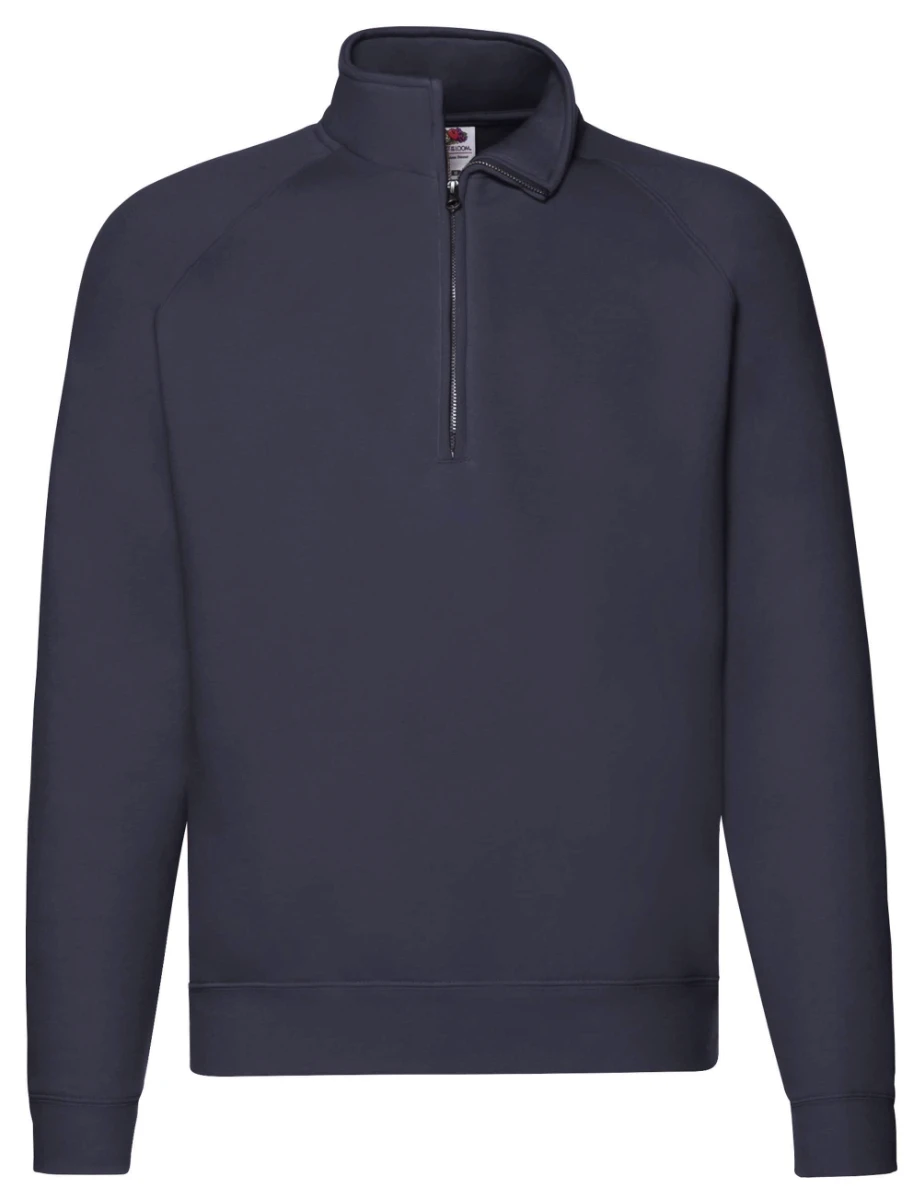 Fruit of the Loom Premium Zip Neck Raglan Sweat