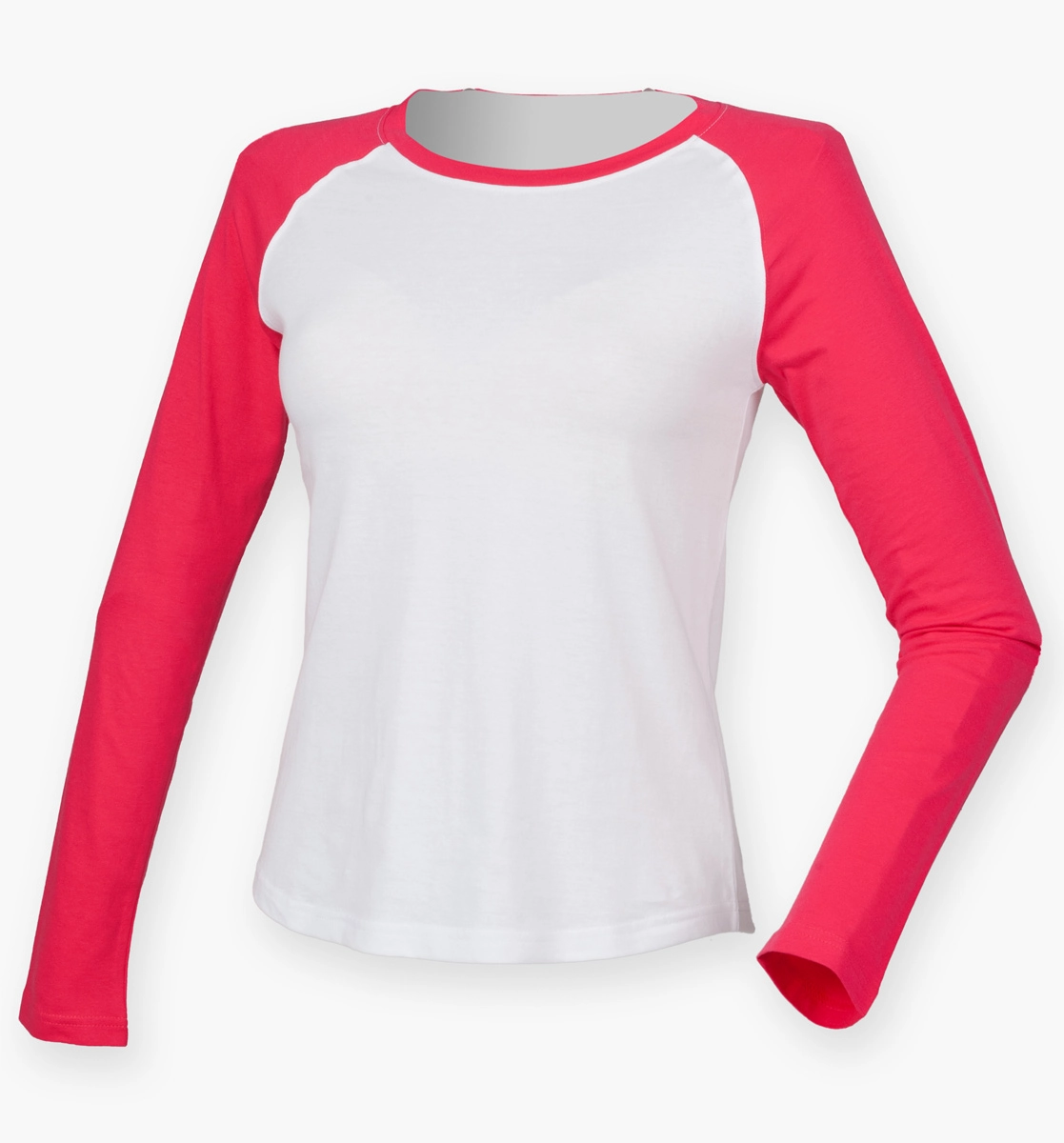 SkinniFit Womens Long Sleeved Baseball T