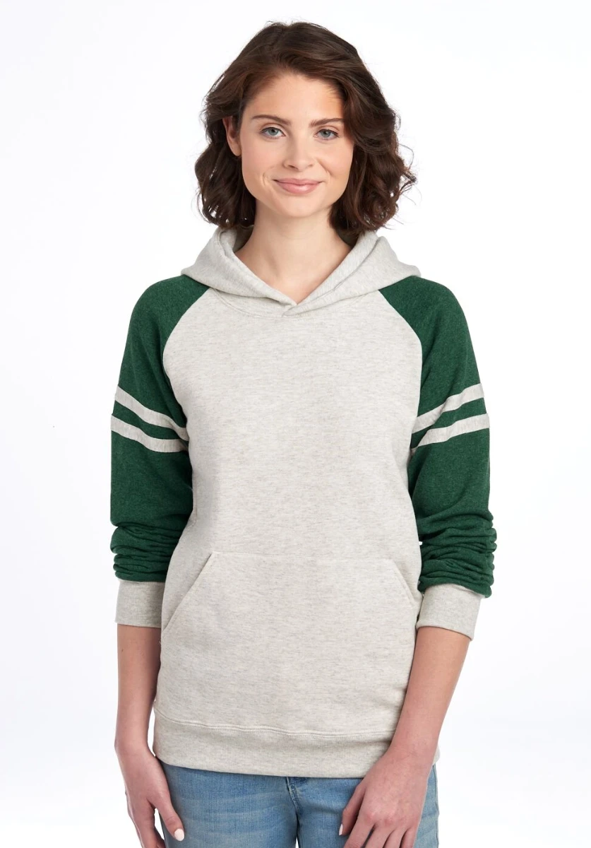 Jerzees Nublend Varsity Colour-Block Hooded Sweatshirt