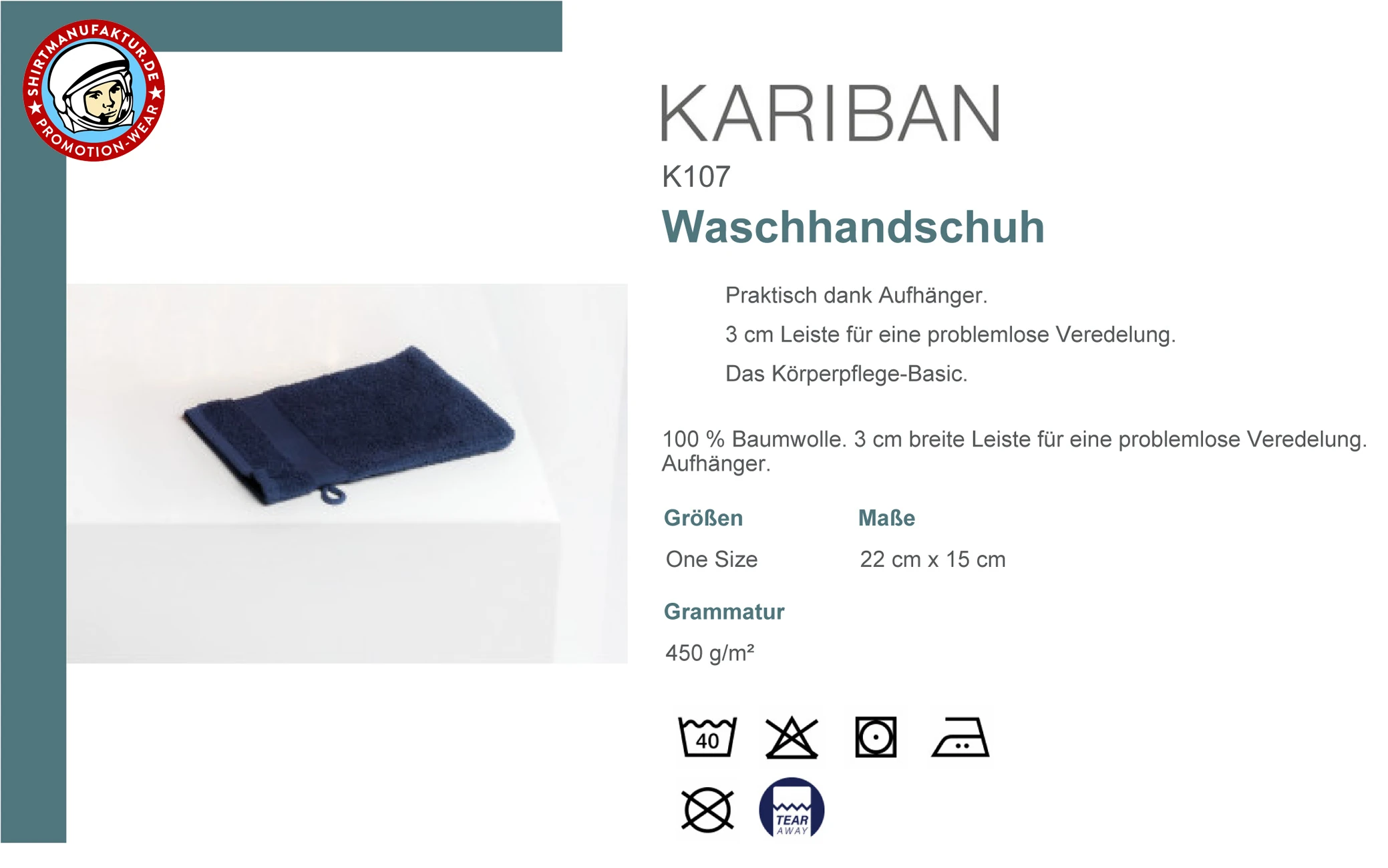 Kariban Waschhandschuh