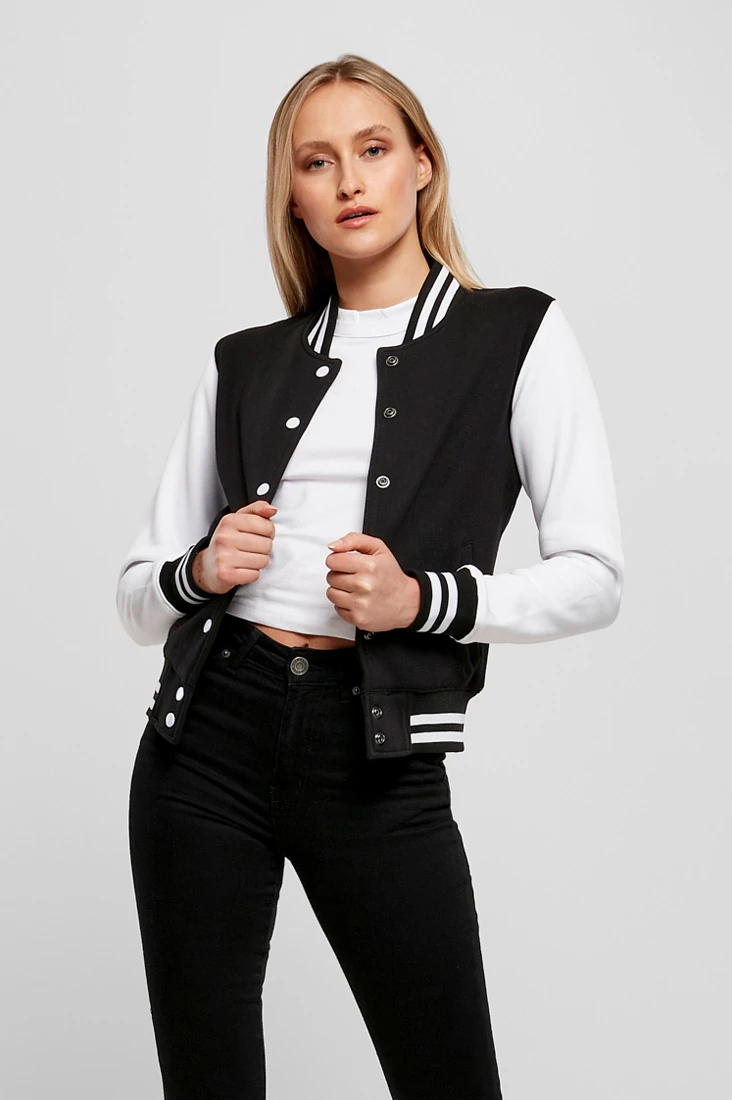 Build Your Brand Ladies Sweat College Jacket