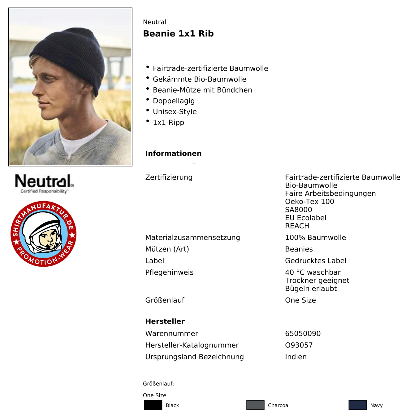 Neutral Rib Beanie