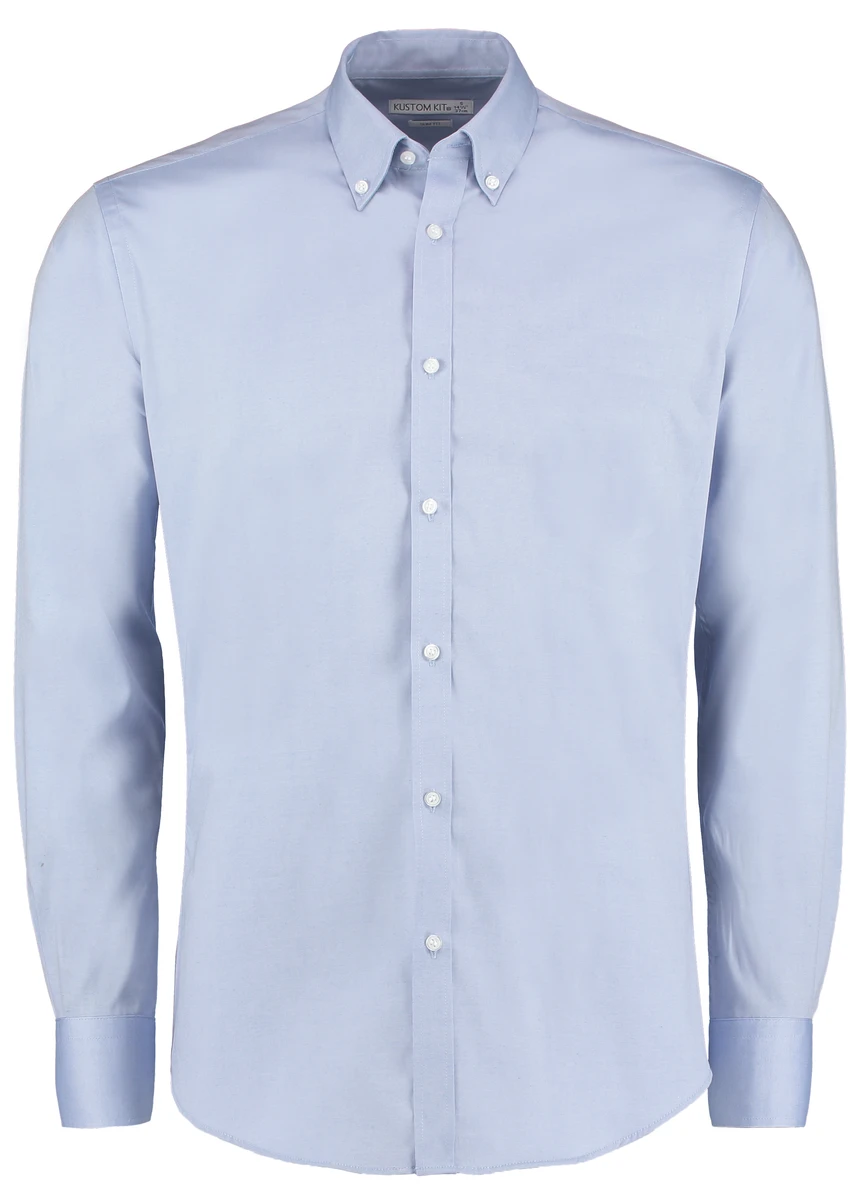Kustom Kit Stretch Oxford Shirt Longsleeve