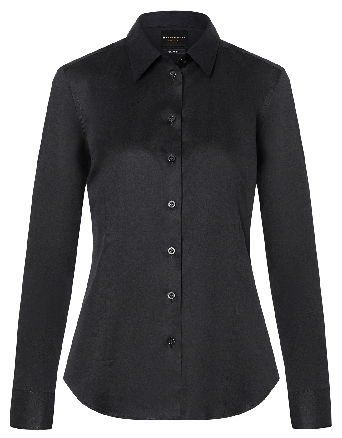 Karlowsky Langarm Damenbluse Active-Stretch Slim-Fit