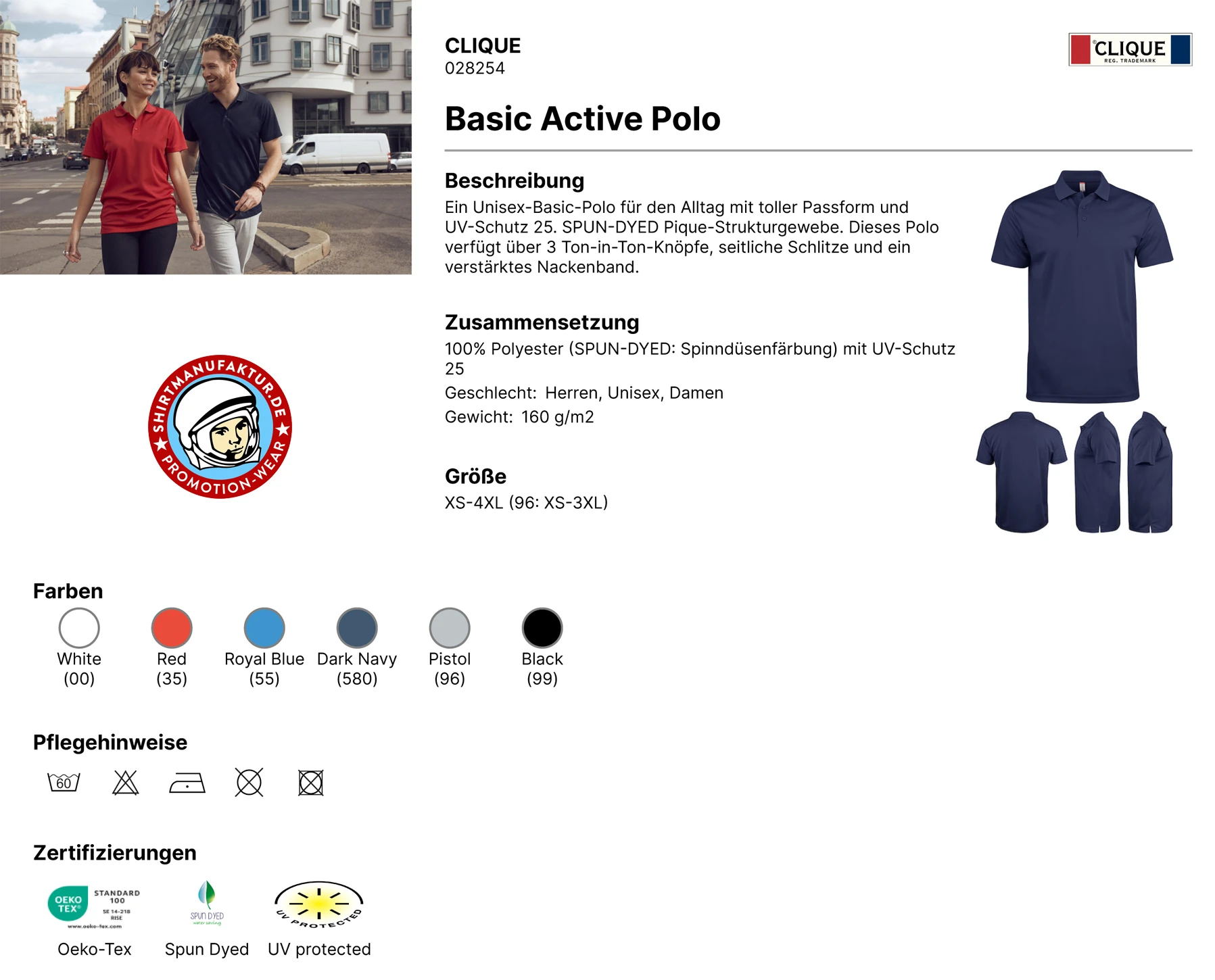 Clique Basic Active Polo