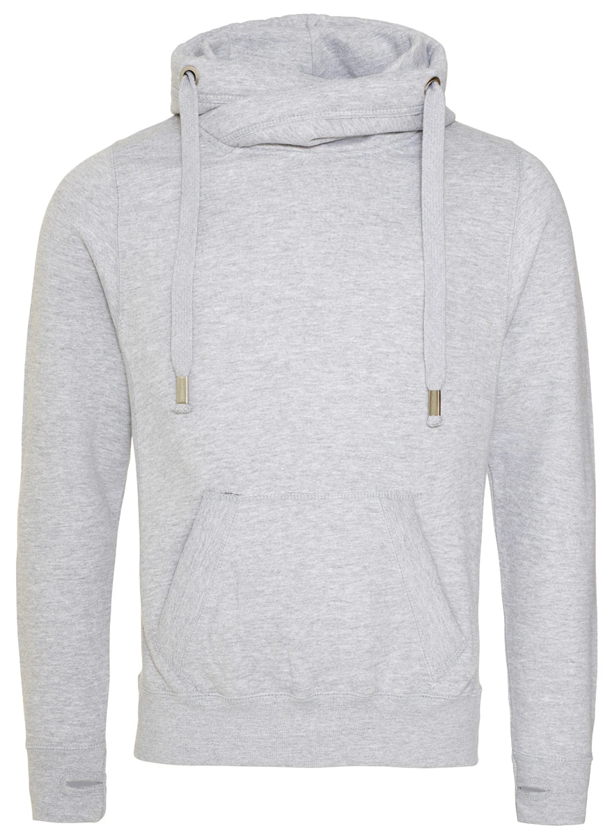 Just Hoods Cross Neck Hoodie