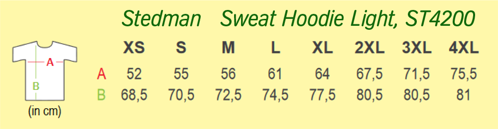 Stedman Unisex Hoodie Light