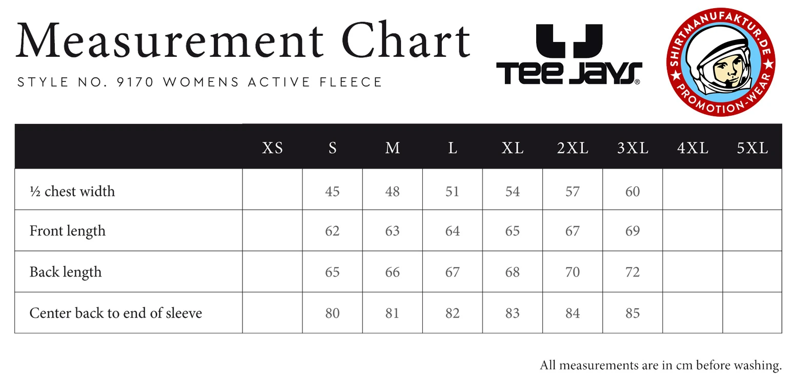 Tee Jays Womens Active Fleece