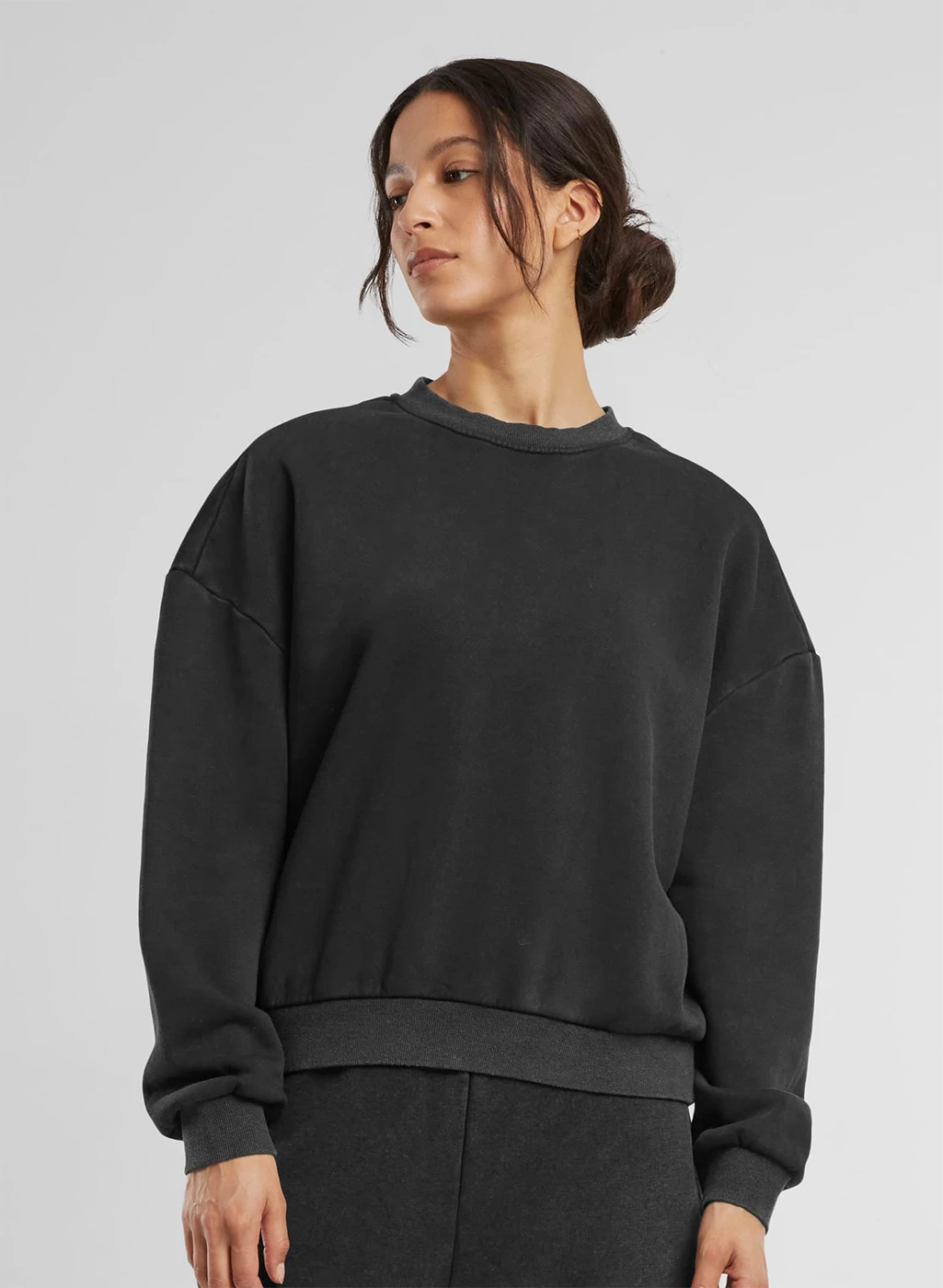 Build Your Brand Ladies Vintage Heavy Crewneck