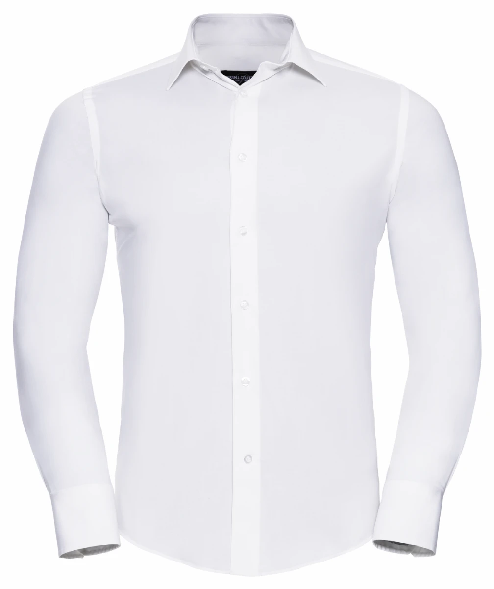 Russell Mens Longsleeve Fitted Shirt