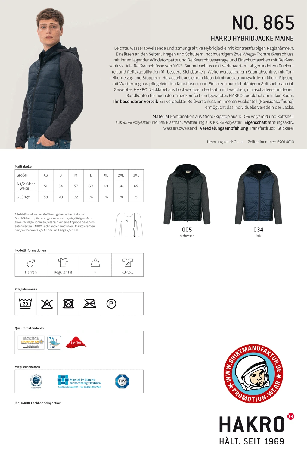 Hakro Hybrid Jacket Contrast