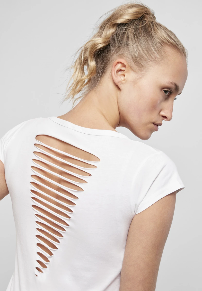 Build Your Brand Ladies Back Cut Tee