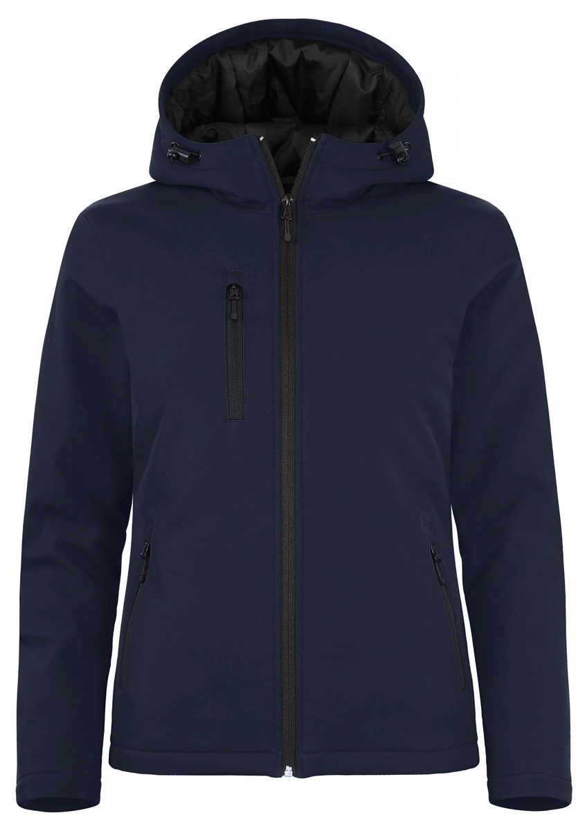 Clique Womens Padded Softshell Hooded Jacket Clique Womens Padded Softshell Hooded Jacket