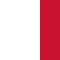 white / bright red