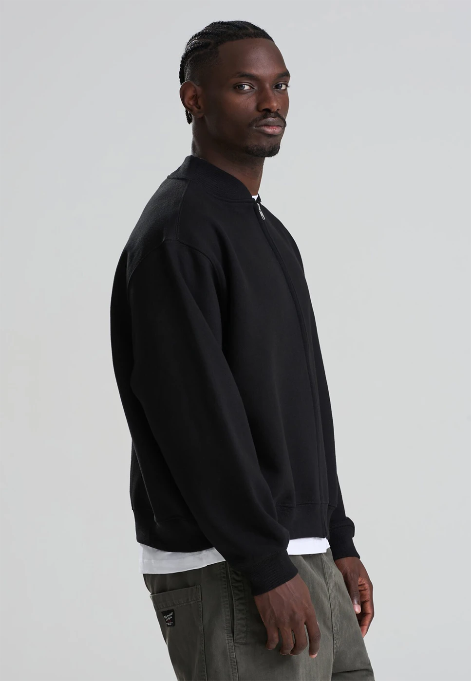 Just Hoods Signature Heavyweight Bomber Sweat