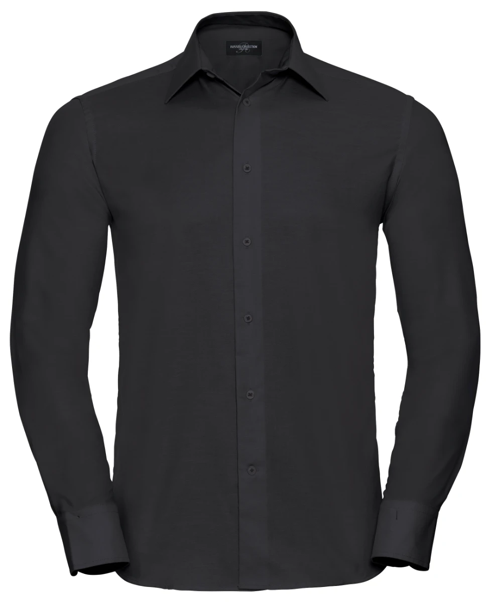 Russell Mens Longsleeve Tailored Oxford Shirt