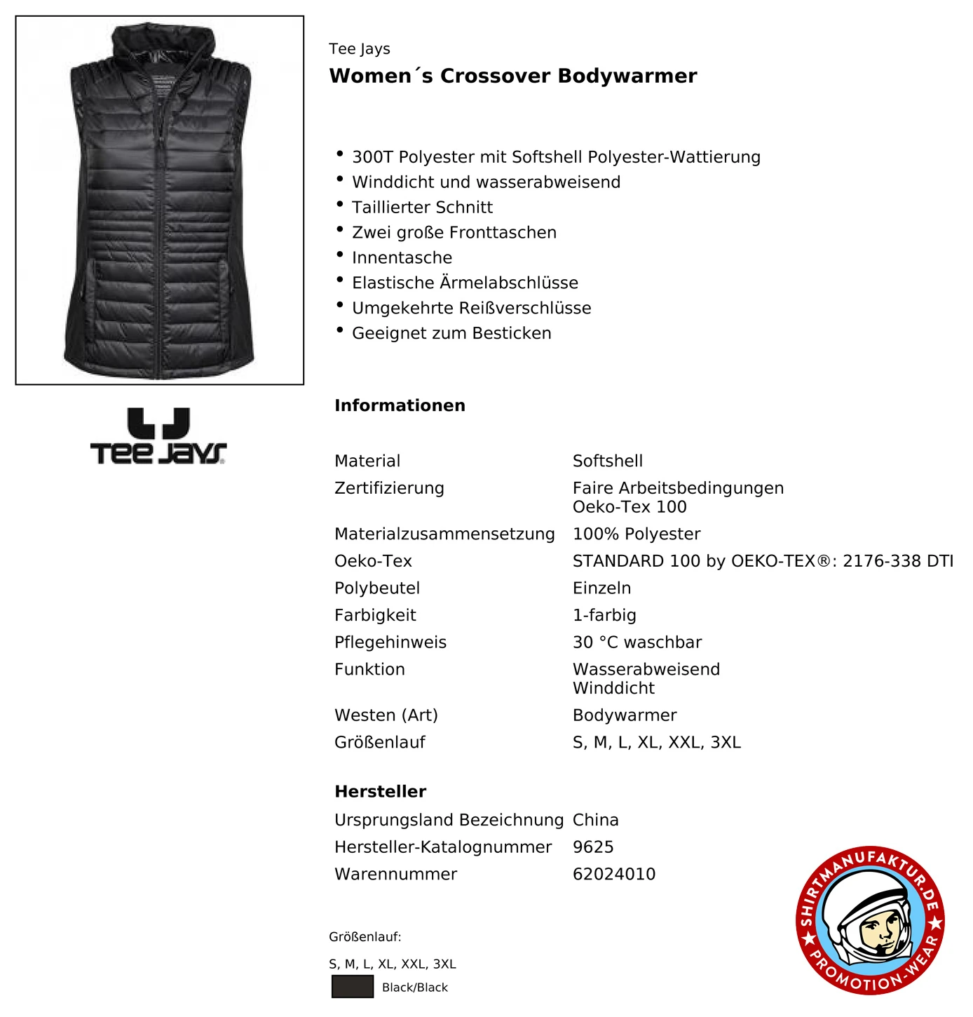 Tee Jays Womens Crossover Bodywarmer