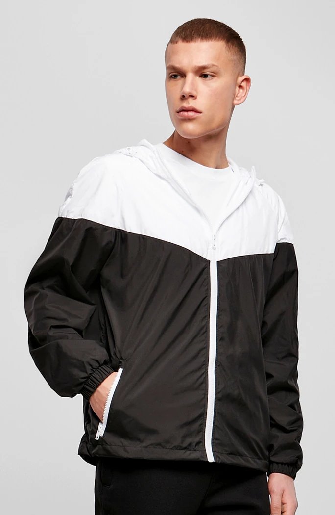 Build Your Brand 2-Tone Tech Windrunner