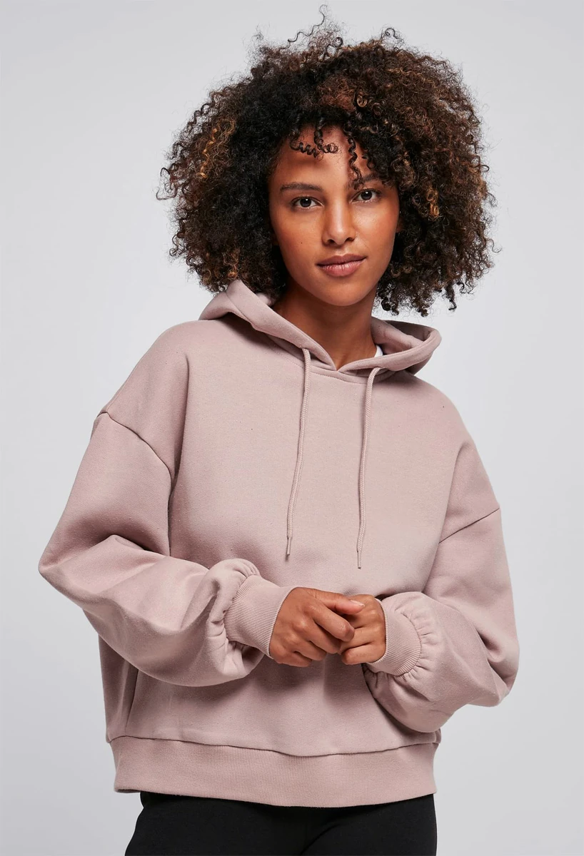 Build Your Brand Ladies Organic Oversized Hoodie