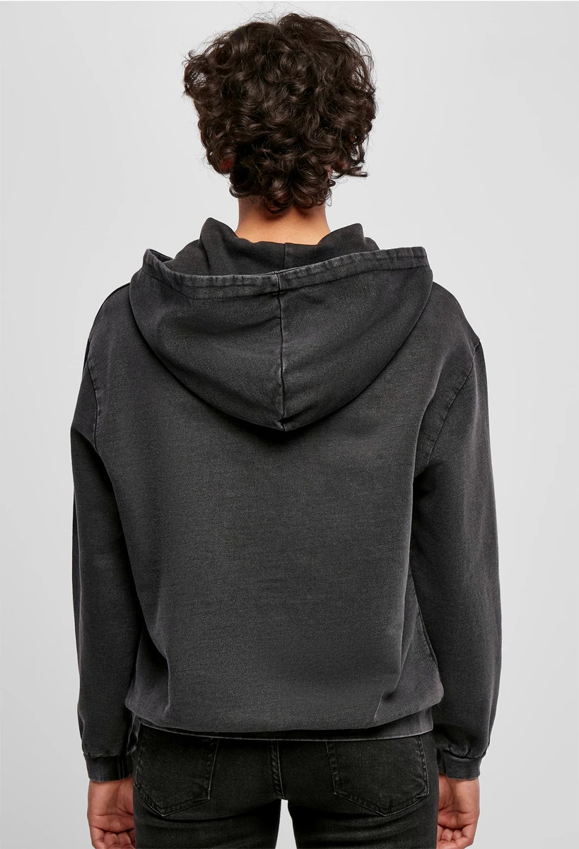Build Your Brand Ladies Acid Washed Oversize Hoodie
