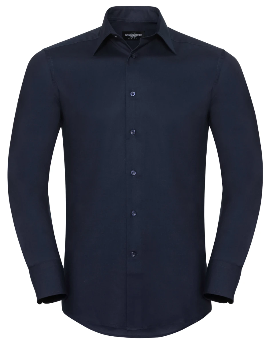Russell Mens Longsleeve Tailored Oxford Shirt