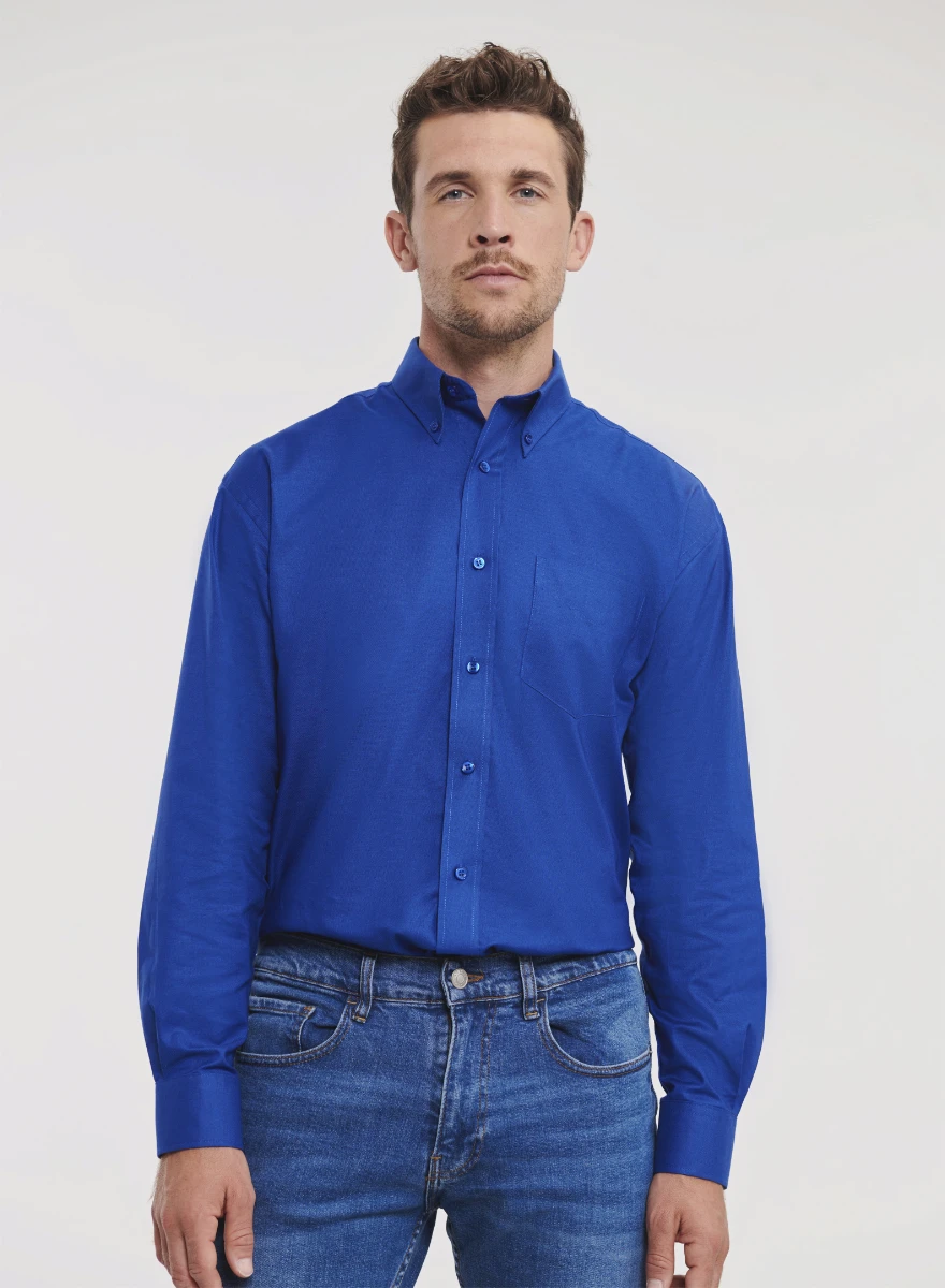 Russell Mens Longsleeve Classic Oxford Shirt