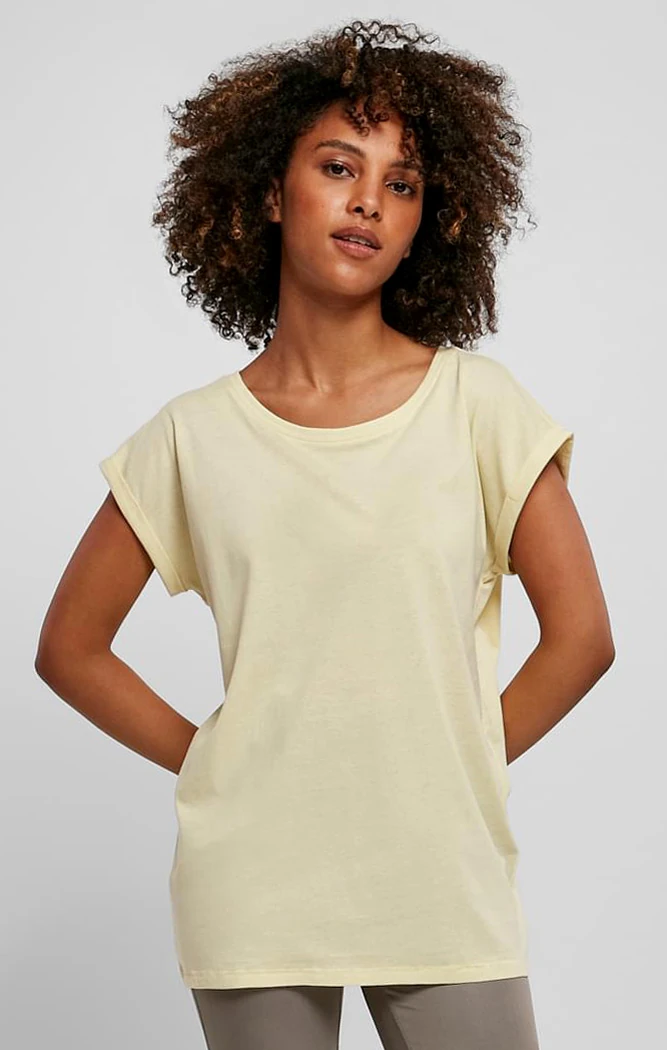 Build Your Brand Ladies Extended Shoulder Tee