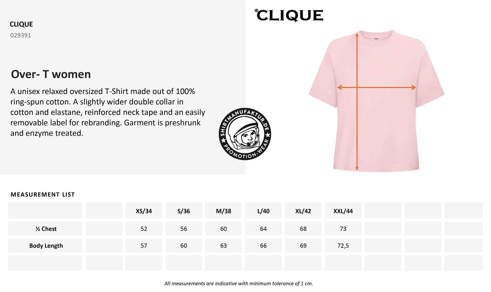 Clique Womens Over-T