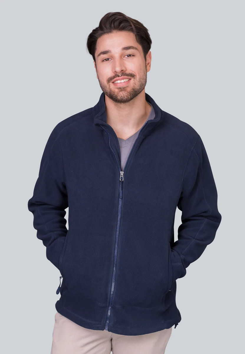 HRM Mens Full-Zip Fleece Jacket