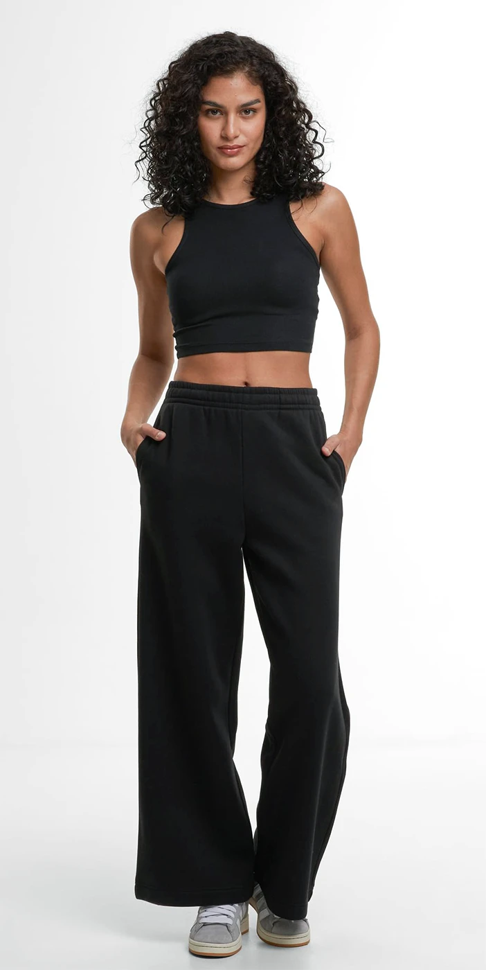 Build Your Brand Ladies Wideleg Sweatpants